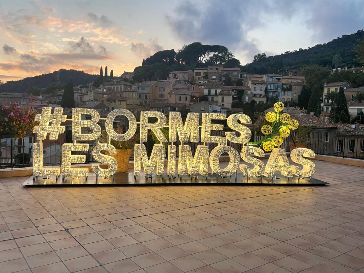 Appartement Pieds Dans L'Eau Vue Mer Bormes Les Mimosas Ngoại thất bức ảnh